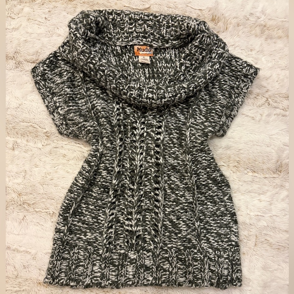 ✨ Mudd Jeans Chunky Acrylic Knit Tunic | Y2K / Early 2000s Off-Shoulder ✨